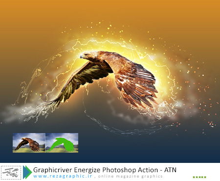 اکشن افکت انرژی فتوشاپ گرافیک ریور-Graphicriver Energize Action | رضاگرافیک 